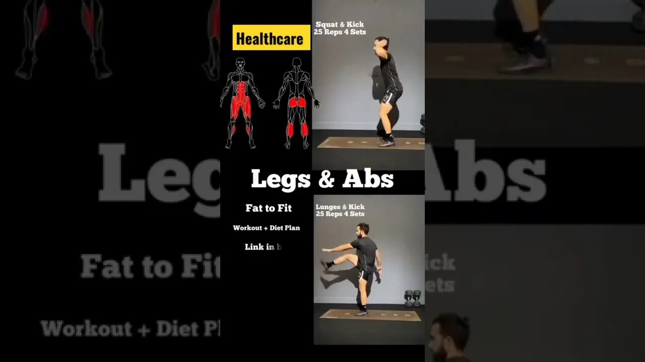 Legs and Abs workout At home 💪😍| check Description| healthcare #fitnessbody #weightloss #weight