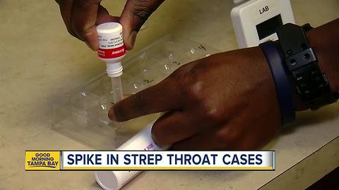 Strep throat cases increase in Hillsborough Co.