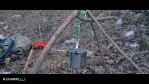 7 @ Episode 11 BUSHCRAFT Survival in the Field How to Fly the Winter Shelter in Qinling Mountains Pa