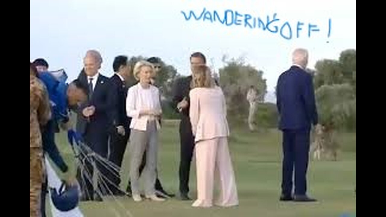 Biden WANDERS OFF @ G-7 Event!