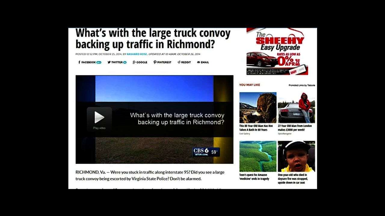 Some See Mysterious Truck Convoy as Government Conspiracy