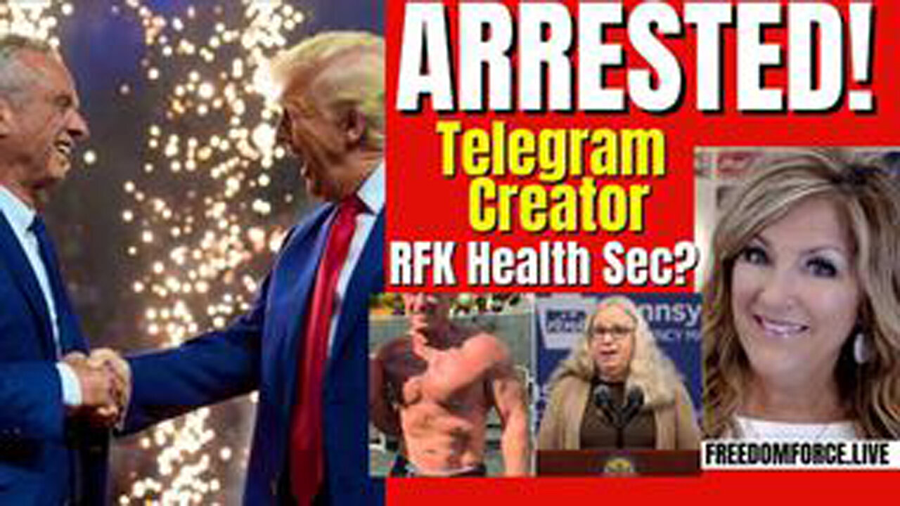 TRUMP & RFK! TELEGRAM CREATOR ARRESTED! SUNDAY 8-25-24 11AM