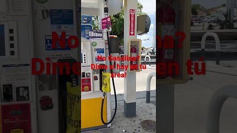 Cuéntame si en tú área hay gasolina!