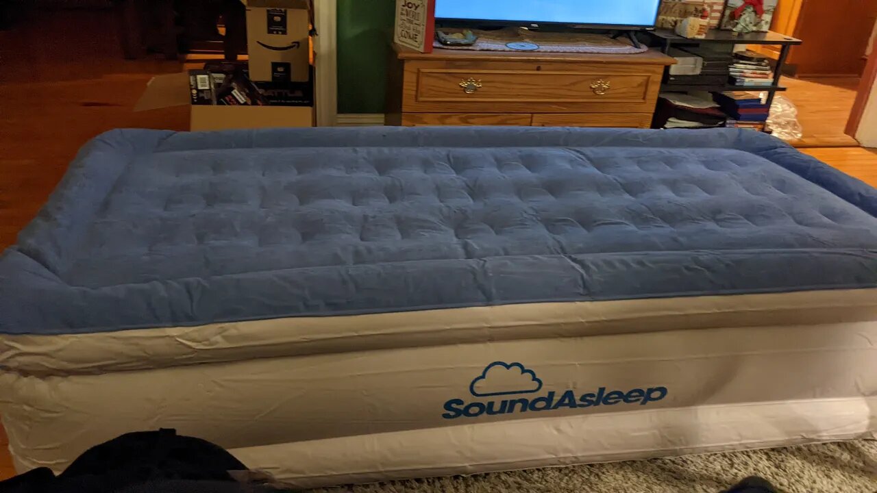 SoundAsleep Dream Series Air Mattress with ComfortCoil Technology & Internal High Capacity Pump