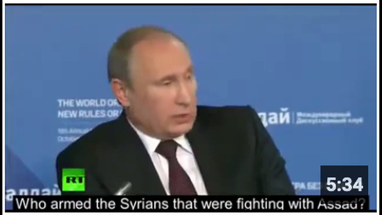 REMINDER - Putin on ISIS: ‘Another threat that President Obama mentioned was ISIS.