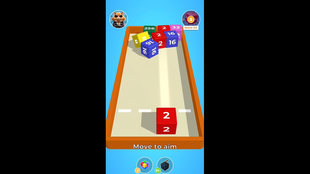 Square cube slide connect.
