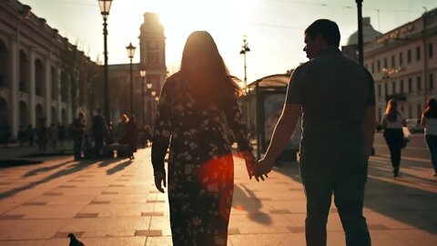 couple walking hand in hand