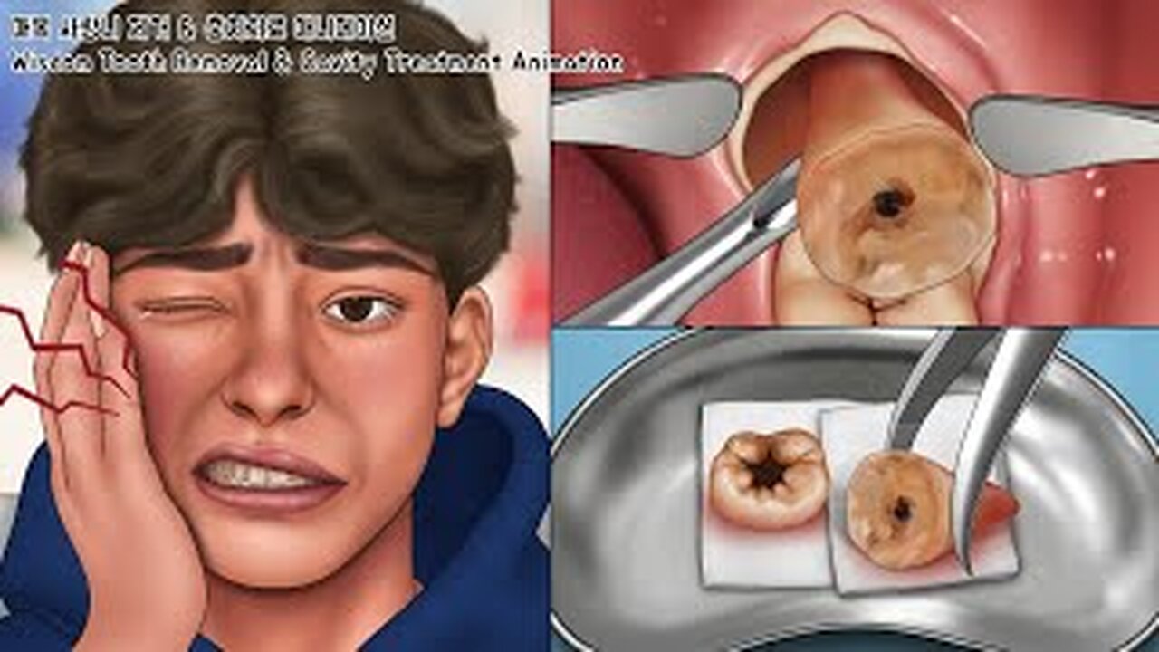 SATISFYING I ASMR Wisdom Tooth Treatment Animattion