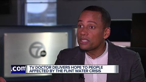 Hill Harper delivers hope to people affected by the Flint Water Crisis