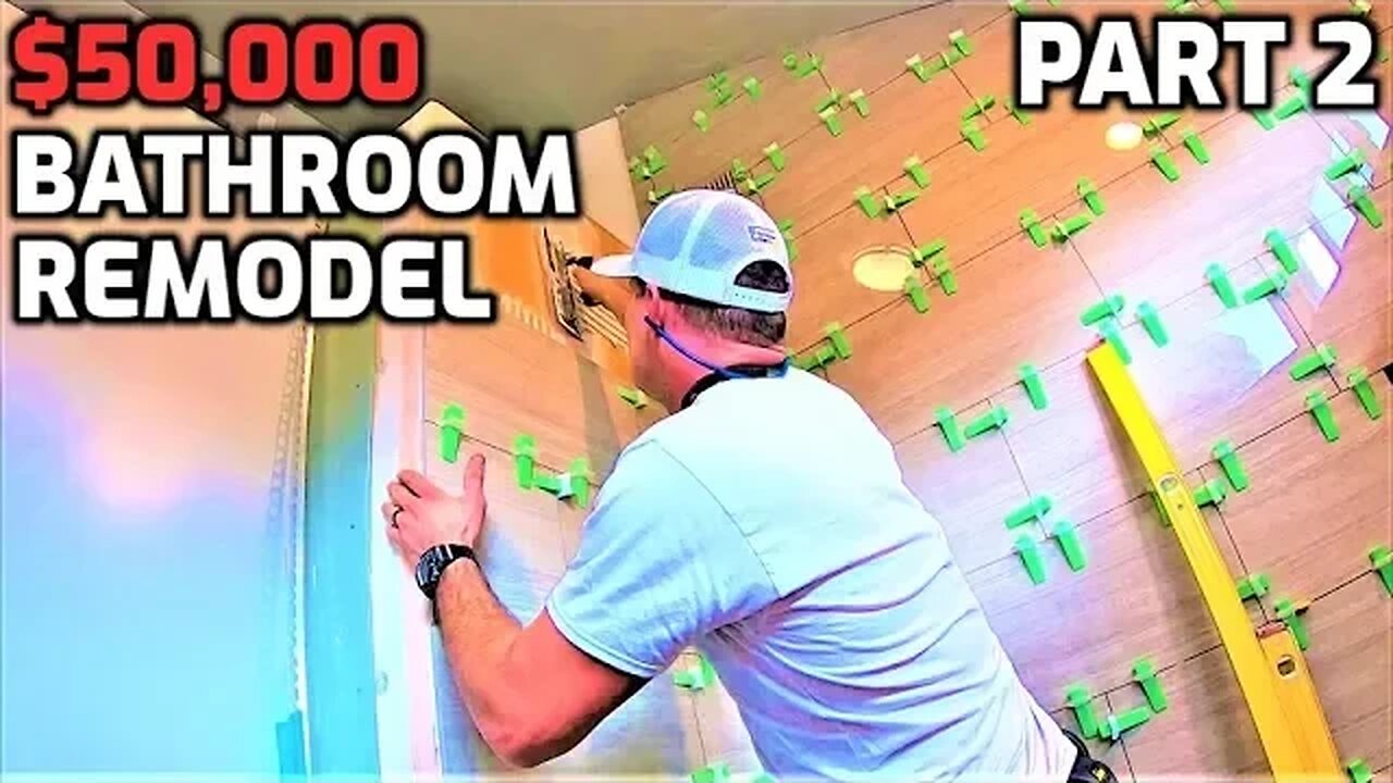 $50K Bathroom Remodel Bath & Shower Tile Ideas EP.39 Part2