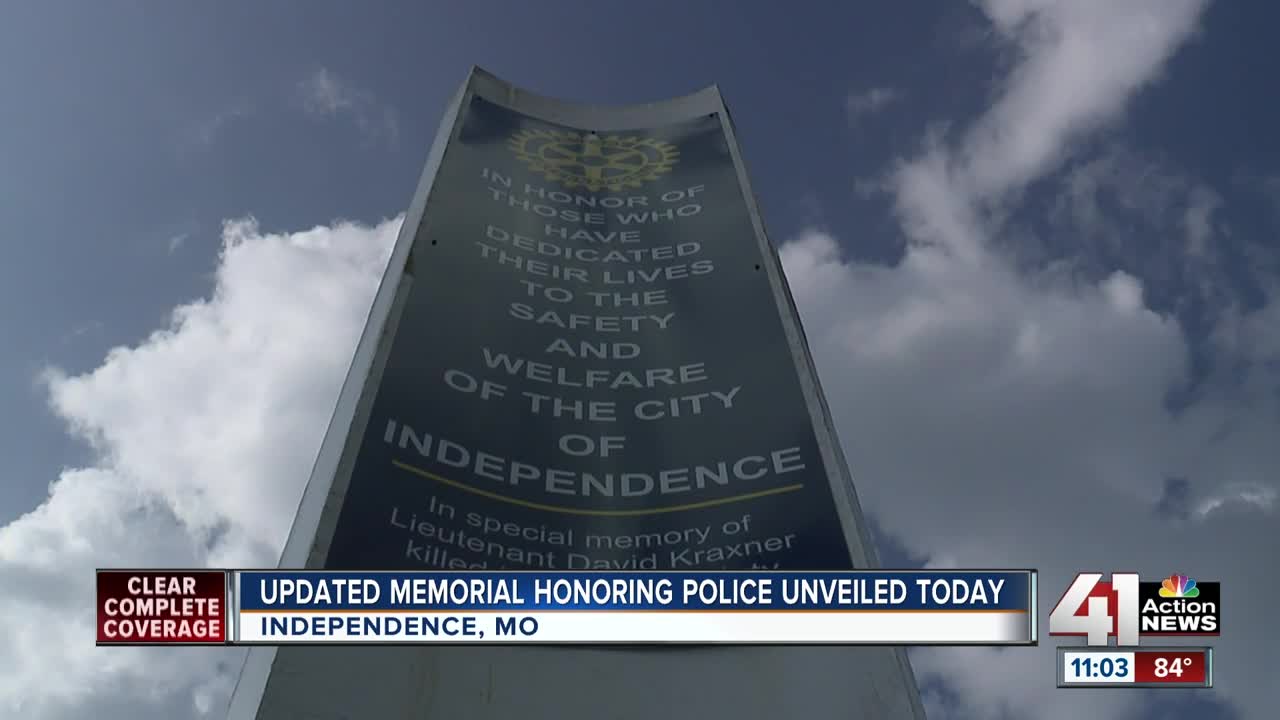 Rotary Club of Independence rededicates police memorial