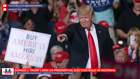 🇺🇸 Donald Trump | 2024 Presidential Election Rally in Bozeman, Montana (August 09, 2024) [LIVE]