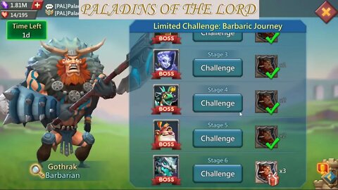 INSANE Stage 6 Barbarian 🌞 A Day In The Life Of LORD 🌙 #lordsmobile