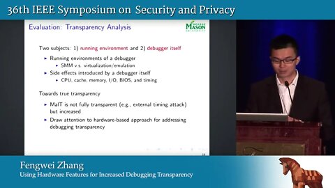 Using Hardware Features for Increased Debugging Transparency