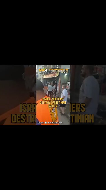Israeli forces destroy grocery store