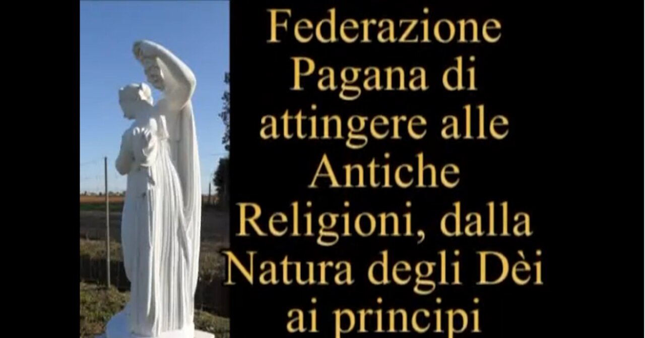 Con che idee hanno costruito il culto della natura massonico pagano politeista??ce lo dice la federazione pagana italiana e non è una religione il neopaganesimo