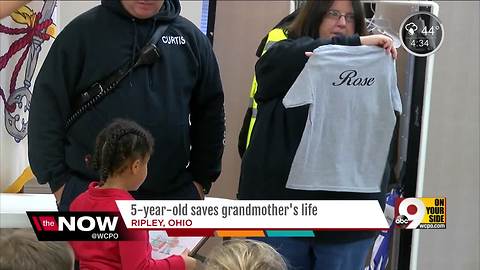Ohio girl, 5, honored for saving her grandmother's life
