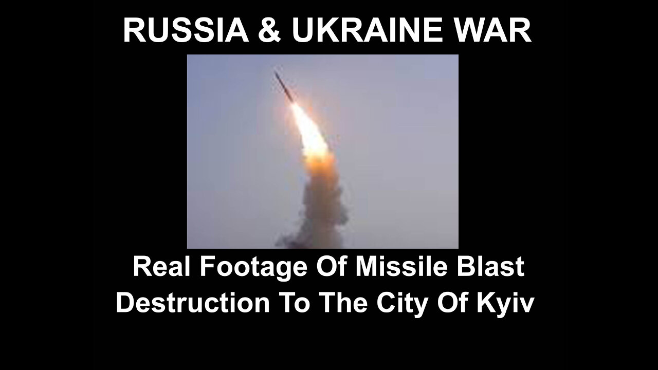 Real Missile Attack Destruction To The City Of Kyiv