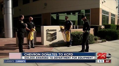 Chevron donates to KCFD, $50,000 awarded to Kern County Fire Department for equipment.