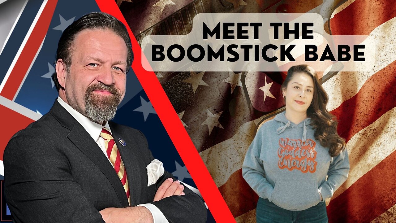 Meet the Boomstick Babe. Alicia Garcia with Sebastian Gorka on AMERICA First