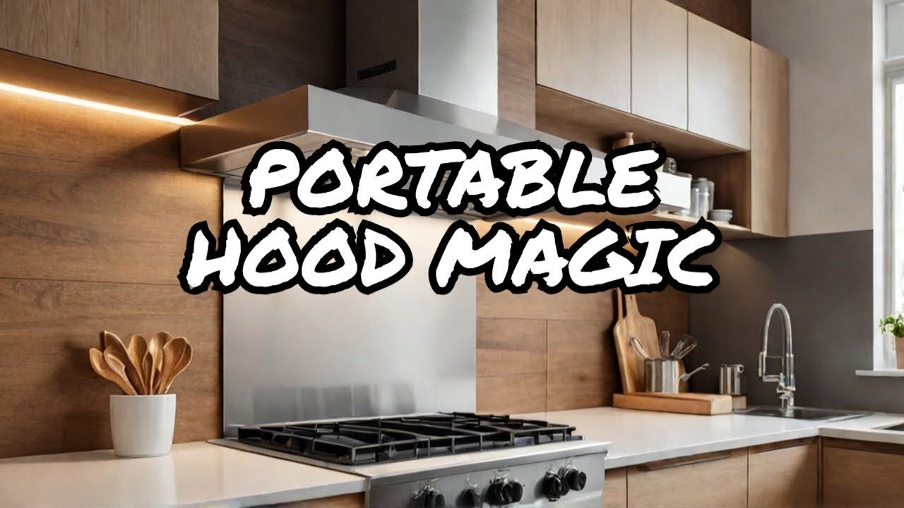 Improve Indoor Air Quality with a Portable Exhaust Hood for Your Kitchen!