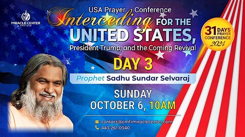 31 Days USA Prayer Conference: Day 3 // Prophet Sadhu Sundar Selvaraj