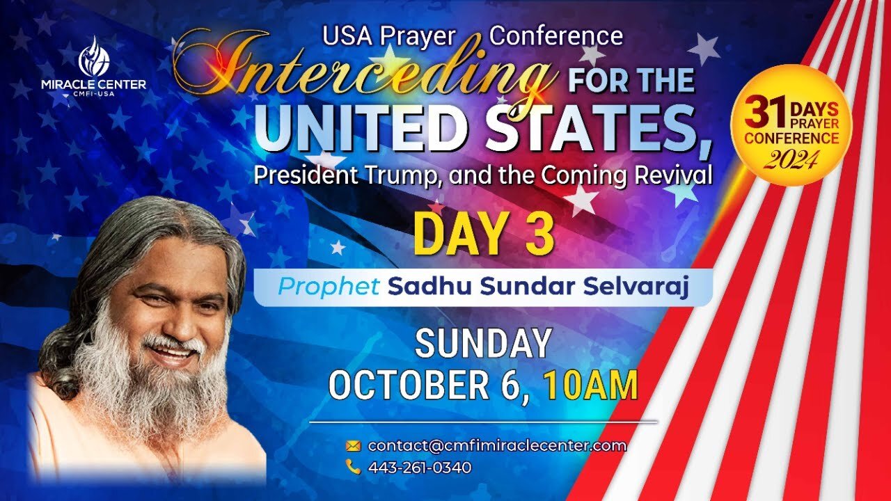 31 Days USA Prayer Conference: Day 3 // Prophet Sadhu Sundar Selvaraj