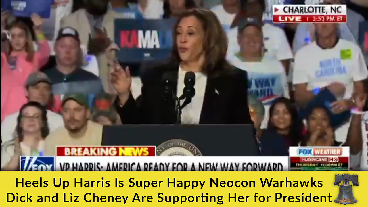 Heels Up Harris Is Super Happy Neocon Warhawks Dick and Liz Cheney Are Supporting Her for President