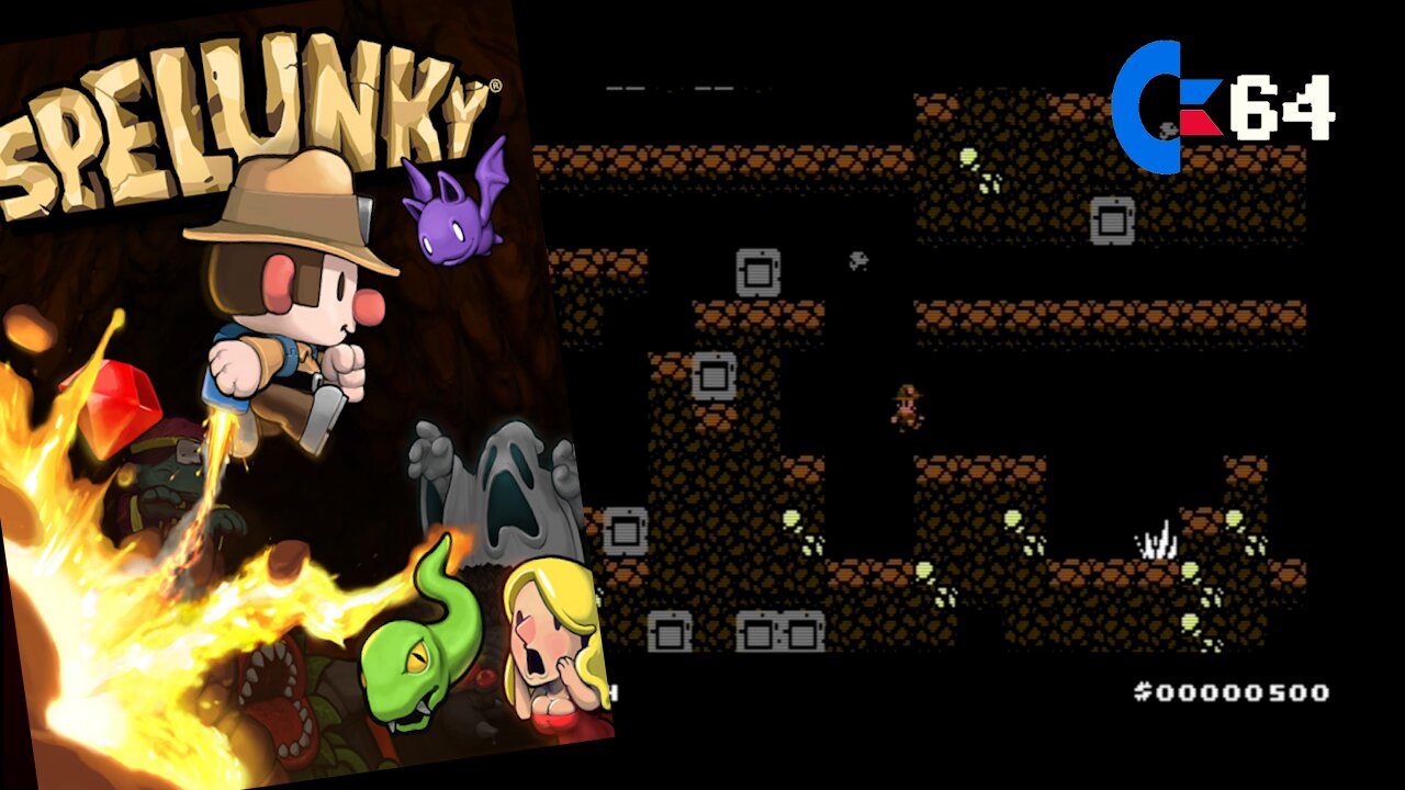 Spelunky 64 - New C64 release - PAL 50fps