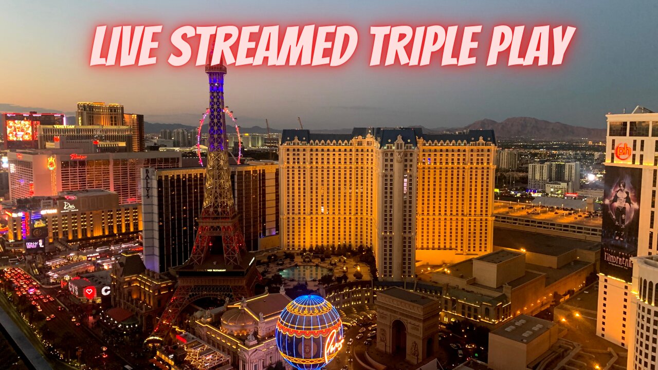 Triple play live streamed from Cosmopolitan Las Vegas