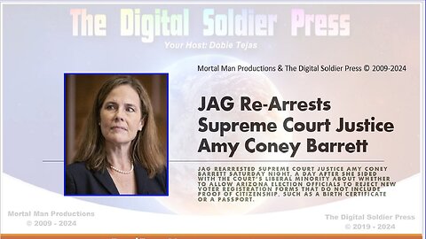 JAG Re-Arrests SCJ Amy Coney Barrett