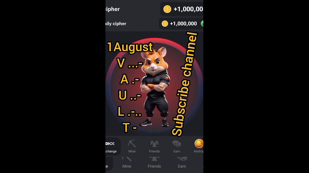 hamster kombat daily cipher 🤗 #shorts #viral #trending #support