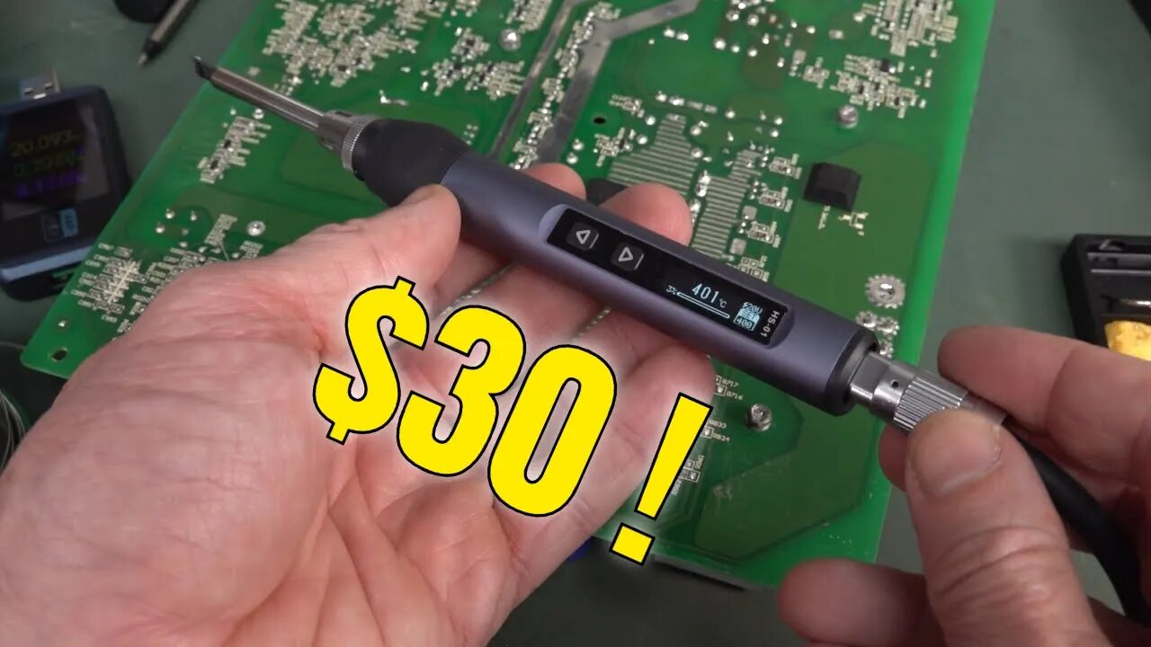 EEVblog1543 - Mailbag FNIRSI HS-01 USB Portable Soldering Iron