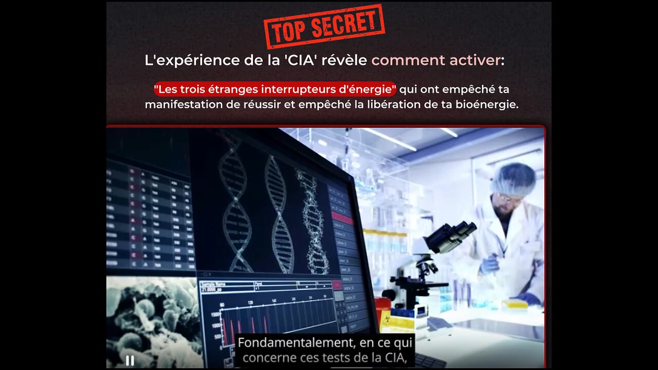 EXPLIQUE les expérience de la 'CIA' comment activer Les trois étranges interrupteurs d'énergie