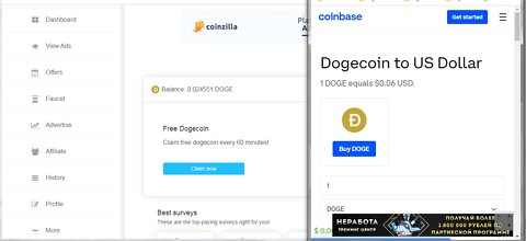 How To Earn Free 12428 Dogecoin DOGE Cryptocurrency At Coinpayu Every 60 minutes Proof