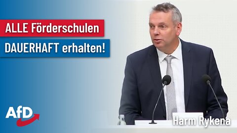 ALLE Förderschulen DAUERHAFT erhalten! Harm Rykena, MdL (AfD)