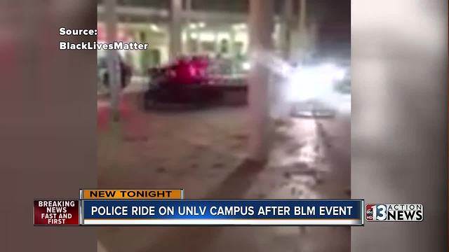 Black Lives Matter students, police in tense moments at UNLV