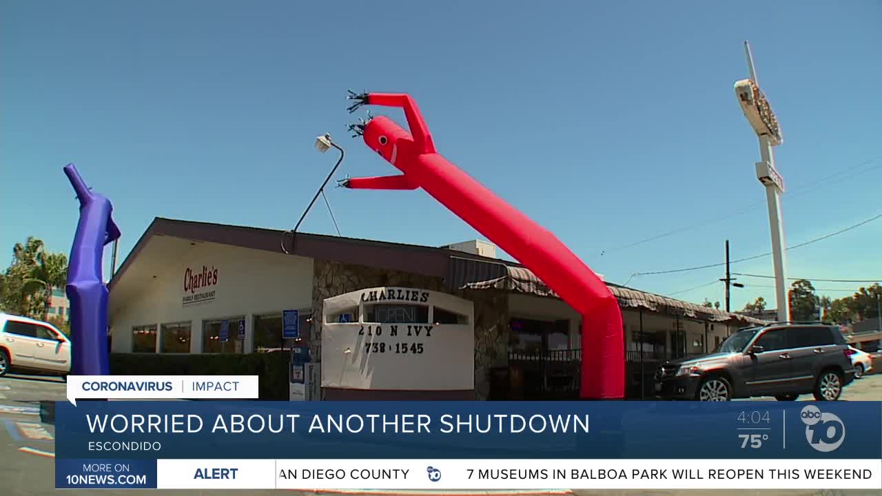 Escondido restaurant owner fears another shutdown