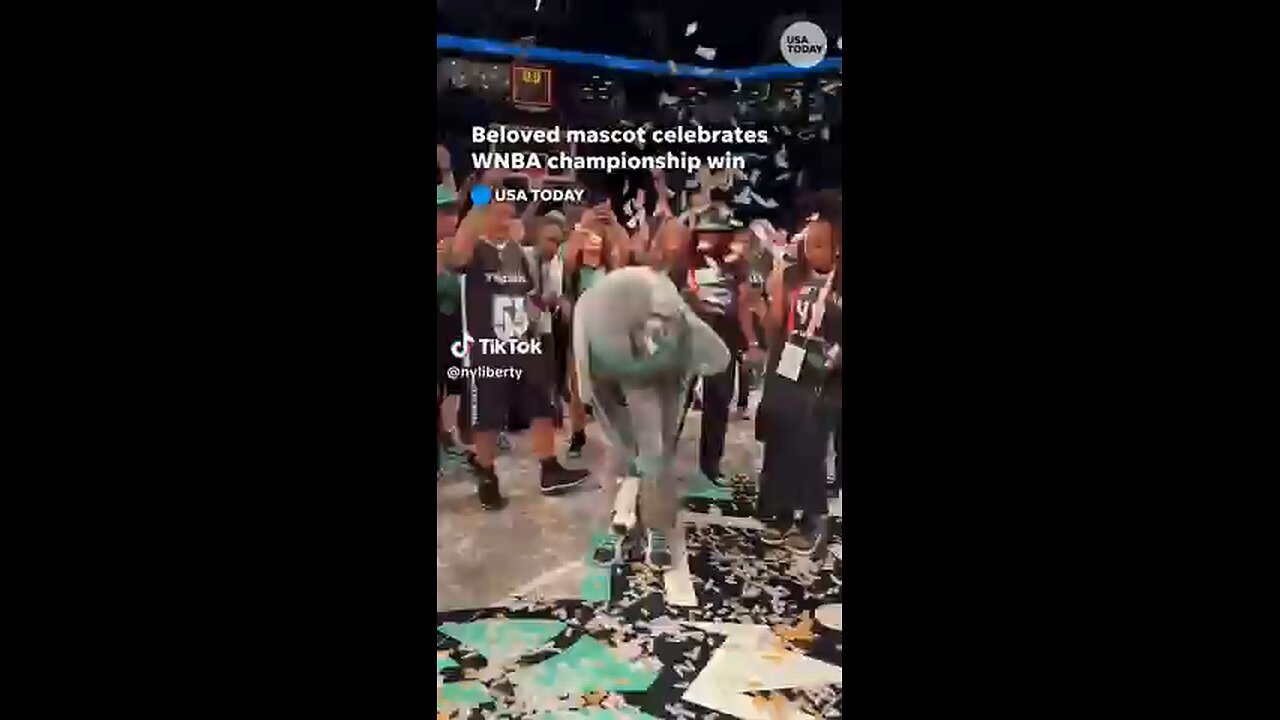 Ellie the Elephant celebrates Liberty_s WNBA championship win #Shorts