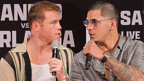 Canelo Alvarez vs Edgar Berlanga HEATED LA Press Conference & Face Off Video