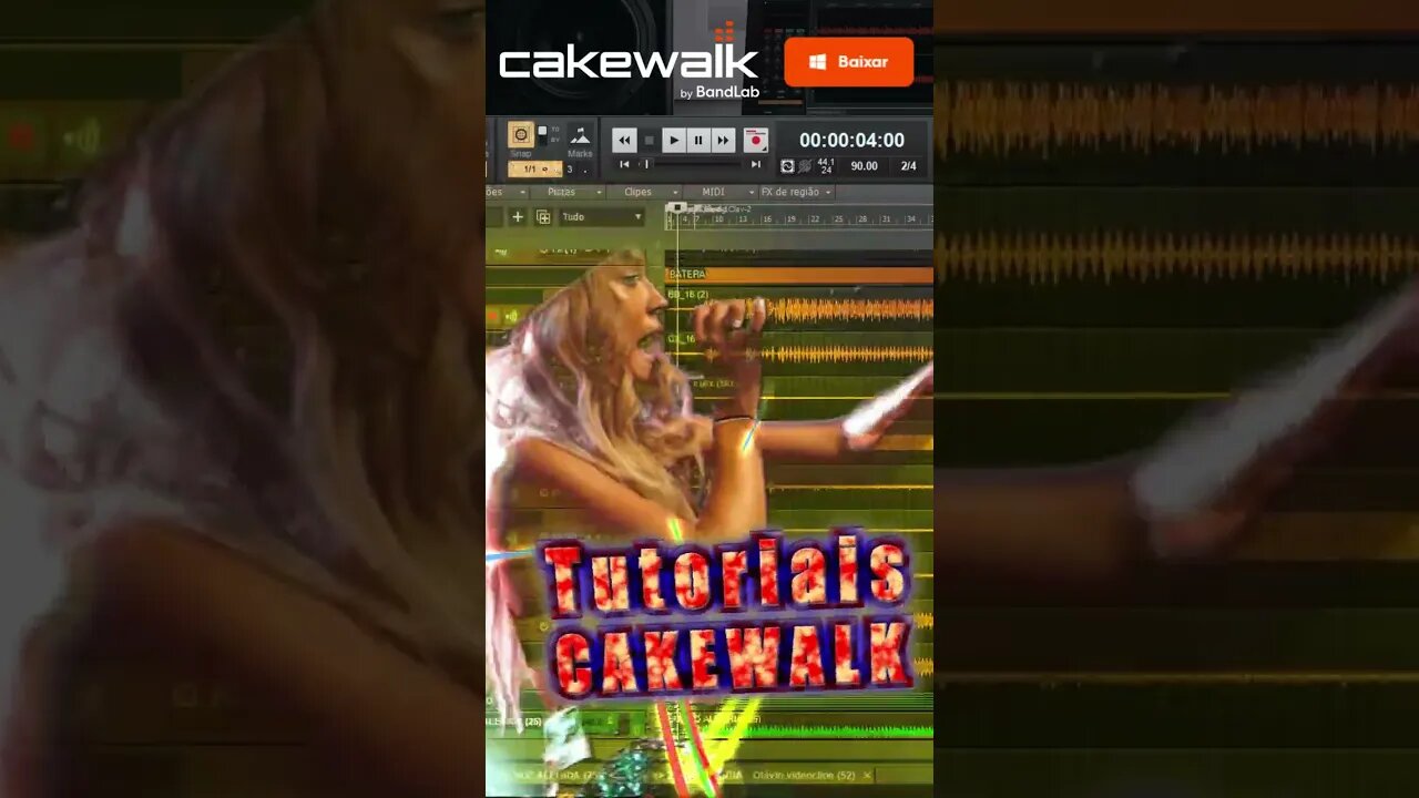 Tutoriais Cakewalk By BandLab | Como editar áudio #shorts