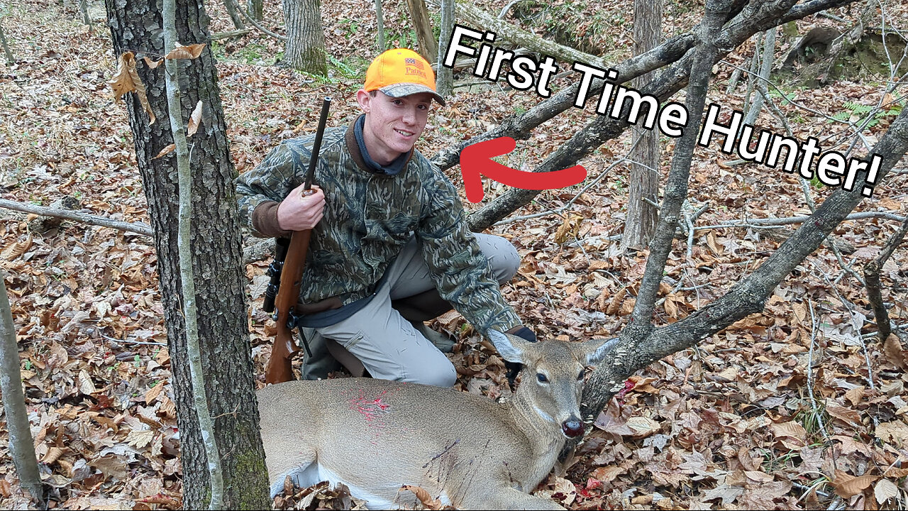 Taking My Friend Hunting For The FIRST TIME! (He Nailed One!) - Deer Season 2023