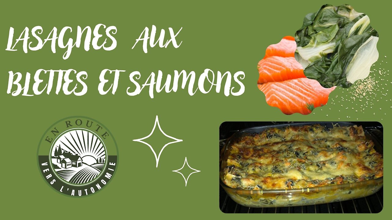 RECETTE de LASAGNES aux BLETTES et SAUMONS