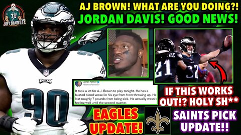 AJ BROWN WHAT ARE YOU DOING!? JORDAN DAVIS NEWS IS HUGE! Saints Pick Update!? Reed Blankenship! YES!