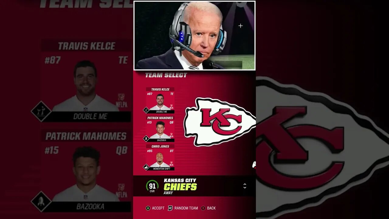 Donald Trump vs Joe Biden in a Madden 23 Wager for President! | Madden 23 #shorts