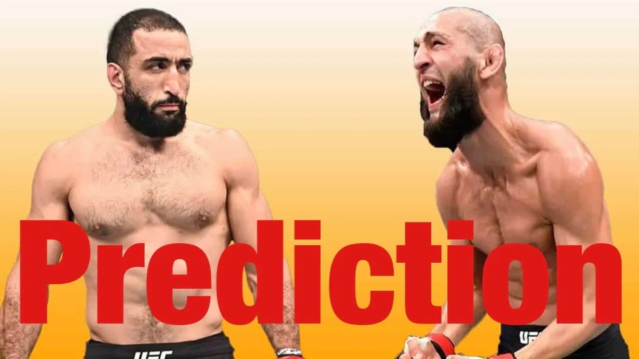 Khamzat Chimaev Vs Belal Muhammad Early Prediction