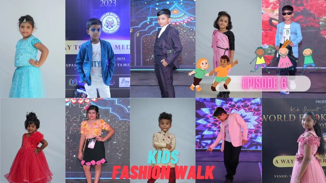 Kids Largest Fashion Walk | World Record | Cinemakaaran24 | Malik | MadarasE | SKARK | Episode 6