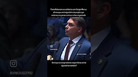 Flavio Bolsonaro se solidariza com Sergio Moro parte 2