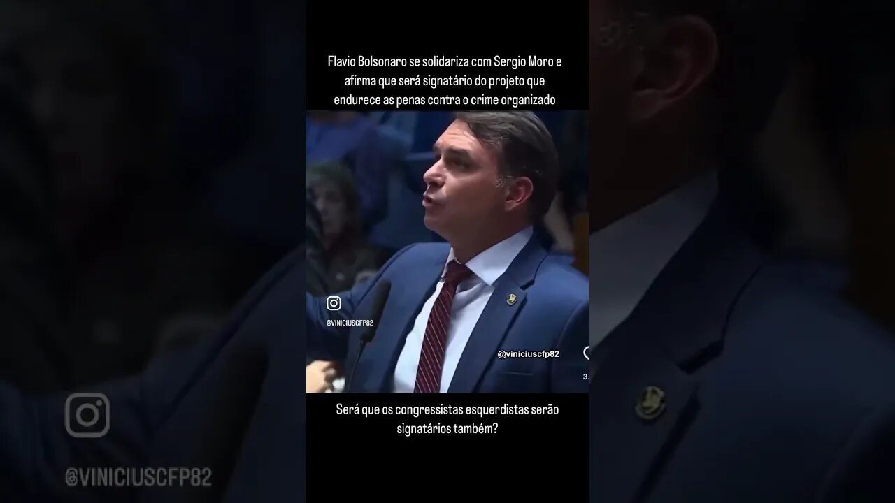 Flavio Bolsonaro se solidariza com Sergio Moro parte 2