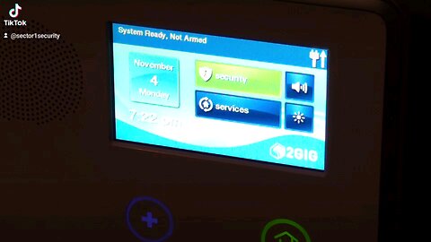 How to calibrate the touchscreen on 2GIG Go Control alarm system